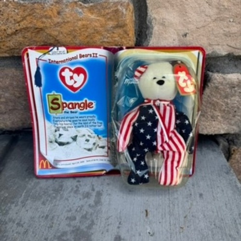 TY Spangle the Bear McDonald's International Bears II 2000 NIB‎